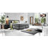 BOXSPRINGBETT Flachgewebe 180/200 cm INKL. Matratze - Chromfarben/Grau, Design, Kunststoff/Textil (180/200cm) - Carryhome