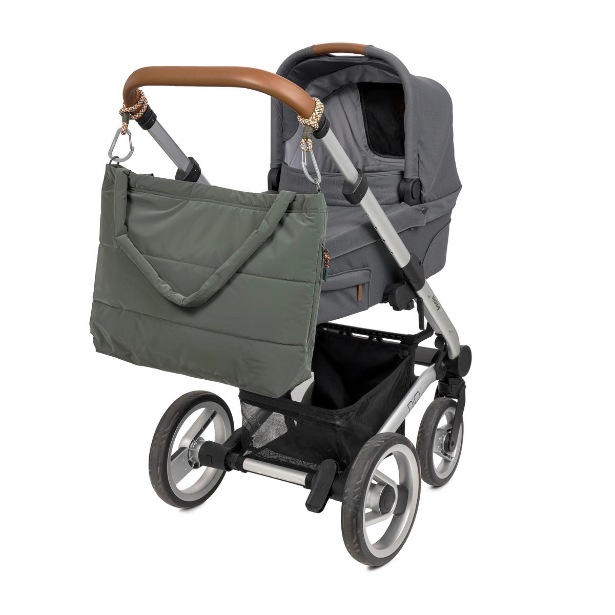 WICKELTASCHE Shopper MIX  - Olivgrün, Basics, Textil (38/11/44cm) - Lässig