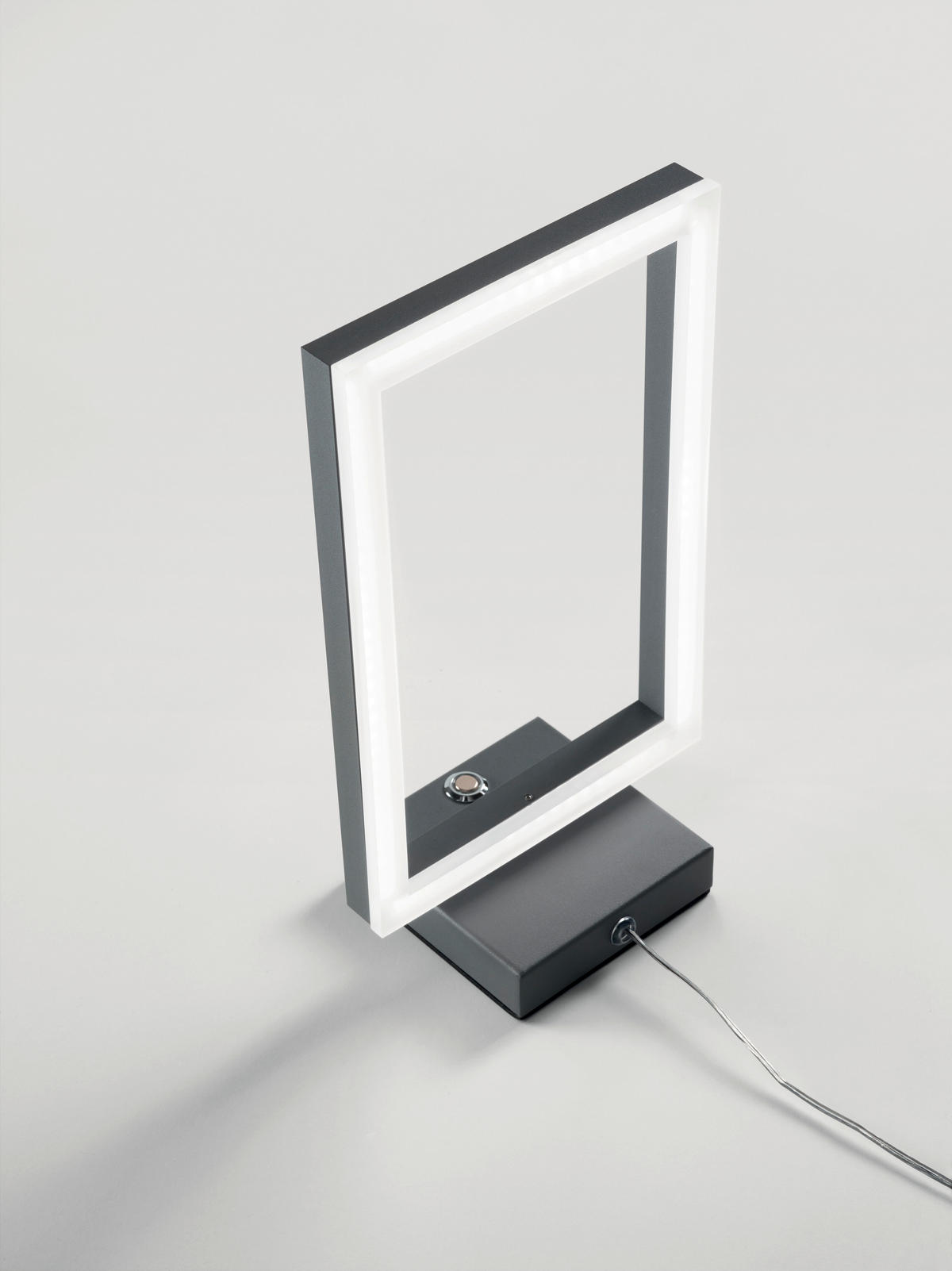 TISCHLEUCHTE 17/11/30 cm   - Anthrazit, Basics, Kunststoff/Metall (17/11/30cm) - Fabas Luce