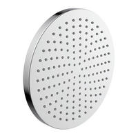 DUSCHKOPF   - Chromfarben, Design, Kunststoff (25/6/25cm) - Schütte