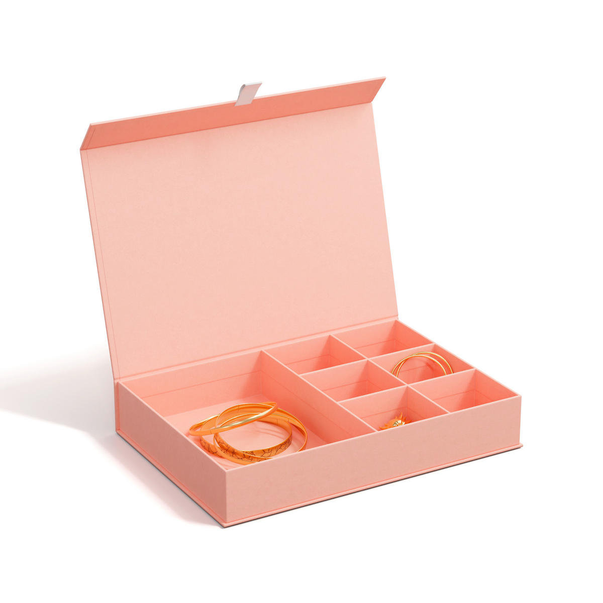 SCHMUCKSCHATULLE - Pink, Basics, Karton/Papier (19/26.5/5cm)