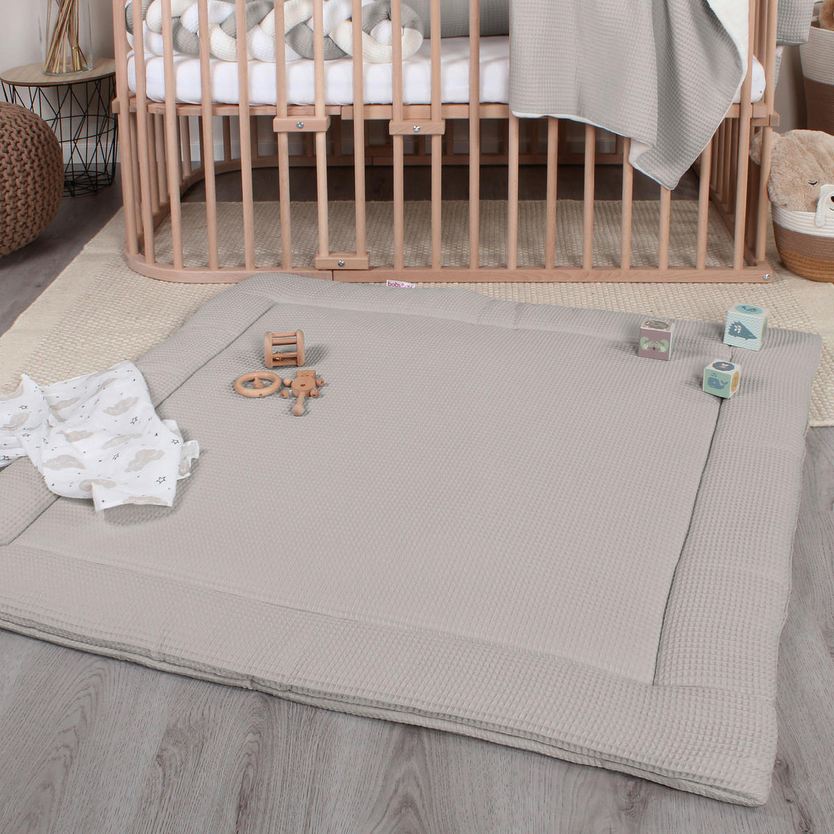 KRABBELDECKE  - Basics, Textil (120/120/3cm) - Babybay