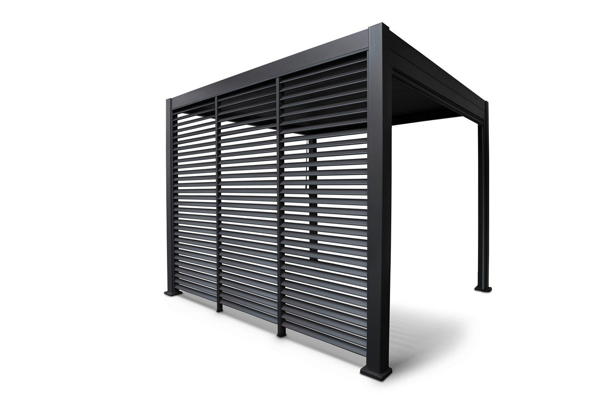 PERGOLA-SEITENTEIL 93/240/10 cm  - Anthrazit, MODERN, Metall (93/240/10cm) - Gardenson