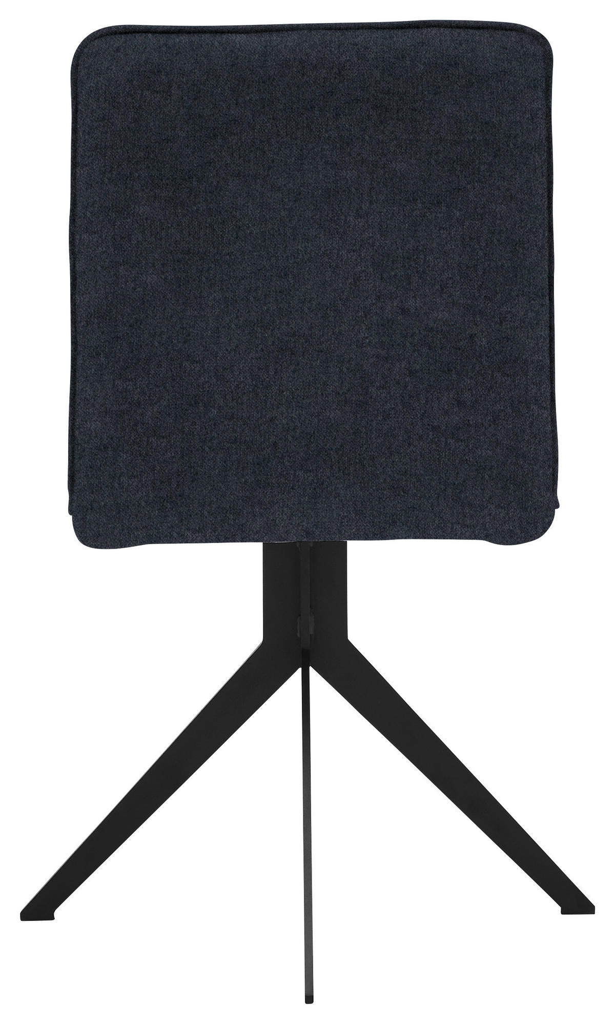 STUHL  in Stahl Webstoff  - Schwarz, Design, Textil/Metall (46,5/87/64cm) - Voleo