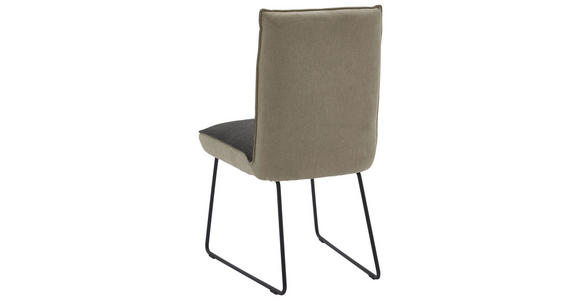 STUHL - Greige/Anthrazit, Design, Textil/Metall (49/93/59cm) - Dieter Knoll