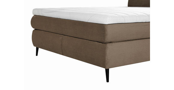 BOXSPRINGBETT 180/200 cm  in Braun  - Schwarz/Braun, Trend, Holz/Textil (180/200cm) - Esposa