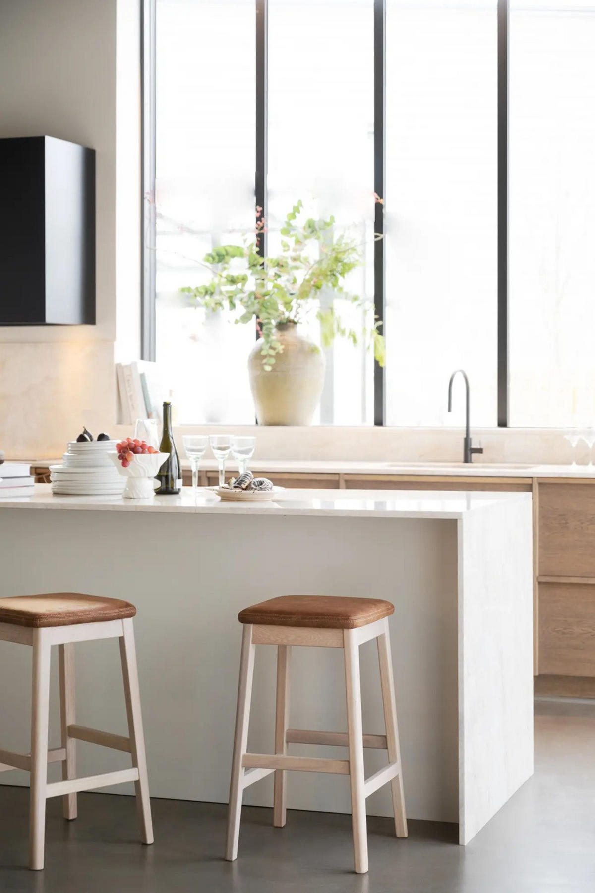 BARPALL i brun, ek Bianco  - ek Bianco/brun, Klassisk, trä/textil (40/68/40cm) - Rowico