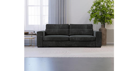 SCHLAFSOFA Flachgewebe Schwarz  - Schwarz, KONVENTIONELL, Kunststoff/Textil (236/78/114cm) - Carryhome