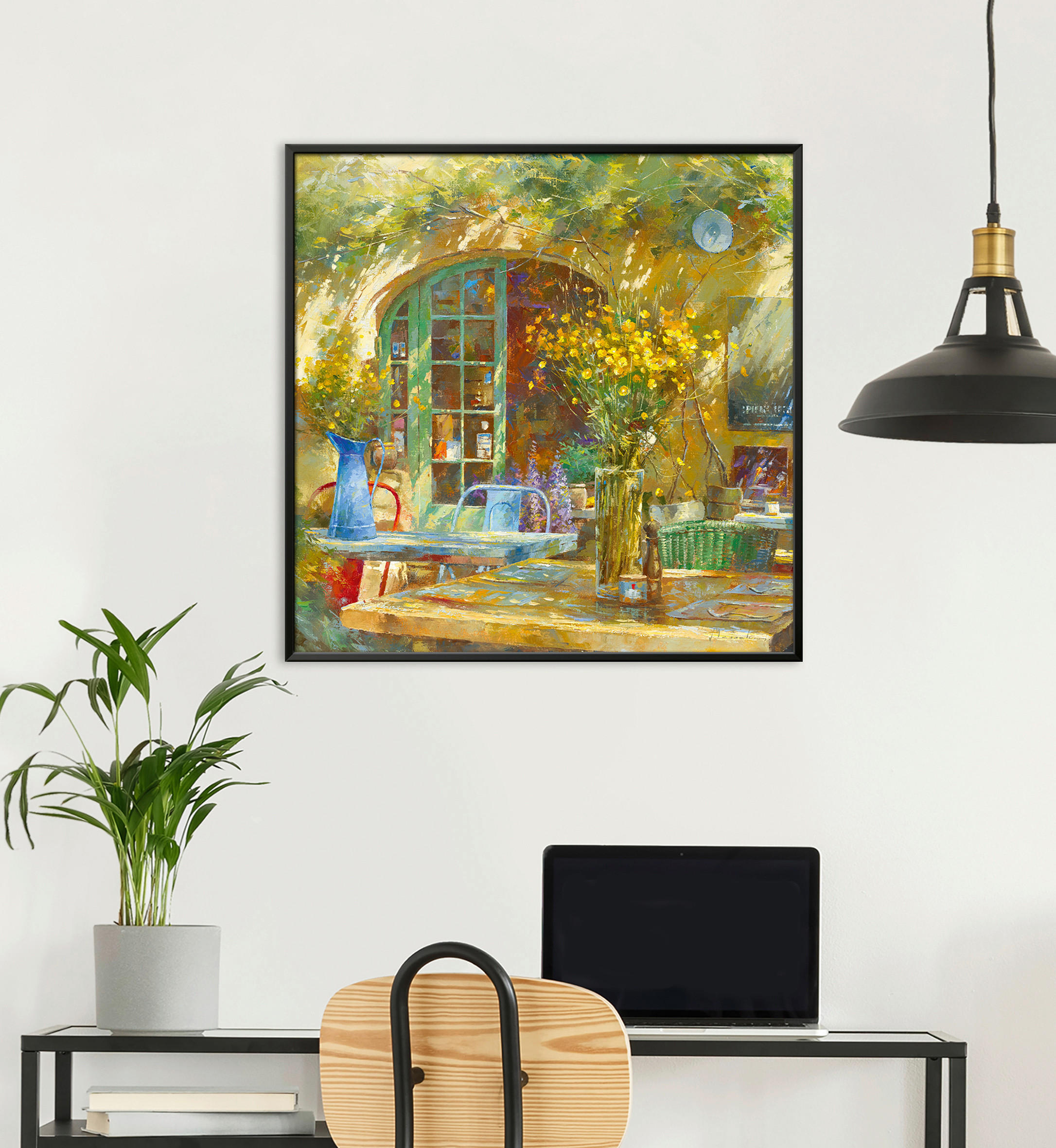 KUNSTDRUCK Landschaft & Natur 50/50 cm  - Gelb/Beige, Basics, Papier (50/50cm) - Monee