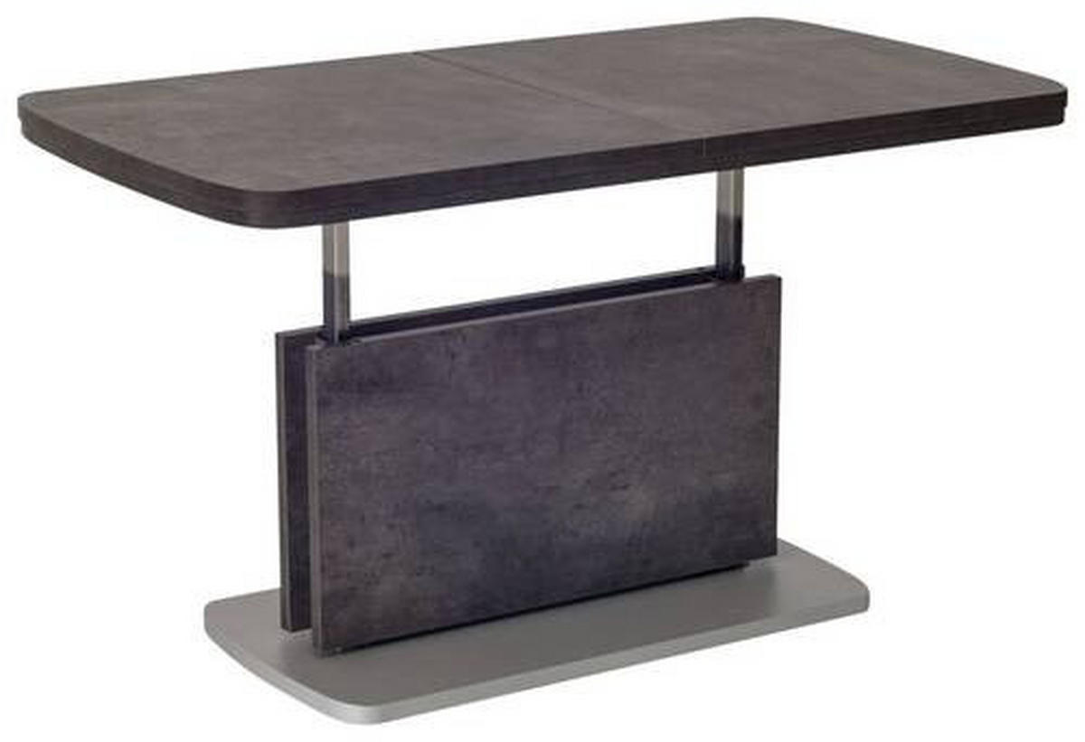 COUCHTISCH in Holzwerkstoff 110-180/63/53-72 cm  - Anthrazit/Silberfarben, KONVENTIONELL, Holzwerkstoff (110-180/63/53-72cm) - Venda