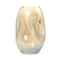 VASE  - Bernsteinfarben, Design, Glas (15/25/15cm) - Kayoom