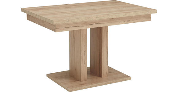 ESSTISCH in Holzwerkstoff 120(160)/80/77 cm - Sandfarben/Eichefarben, Natur, Holzwerkstoff (120(160)/80/77cm) - Cantus