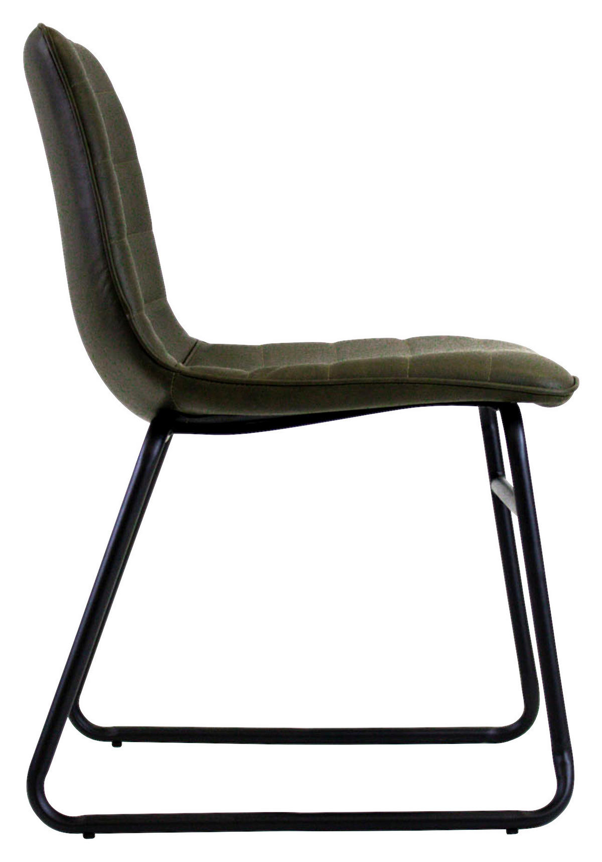STUHL - Dunkelgrün, KONVENTIONELL, Kunststoff/Textil (48/77/56cm) - MID.YOU