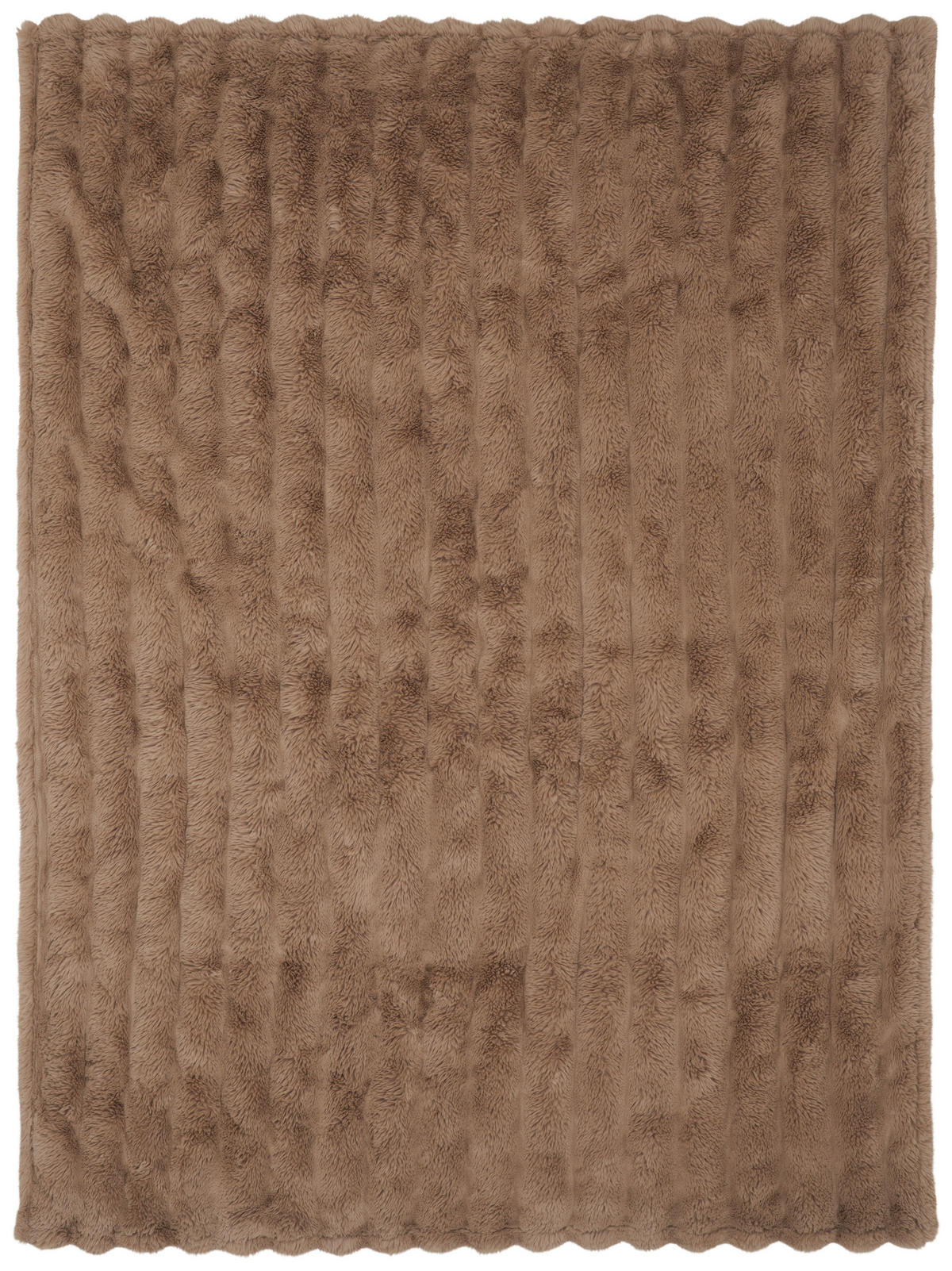 FELLDECKE GENIUS 150/200 cm  - Beige/Braun, Textil (150/200cm) - Dieter Knoll