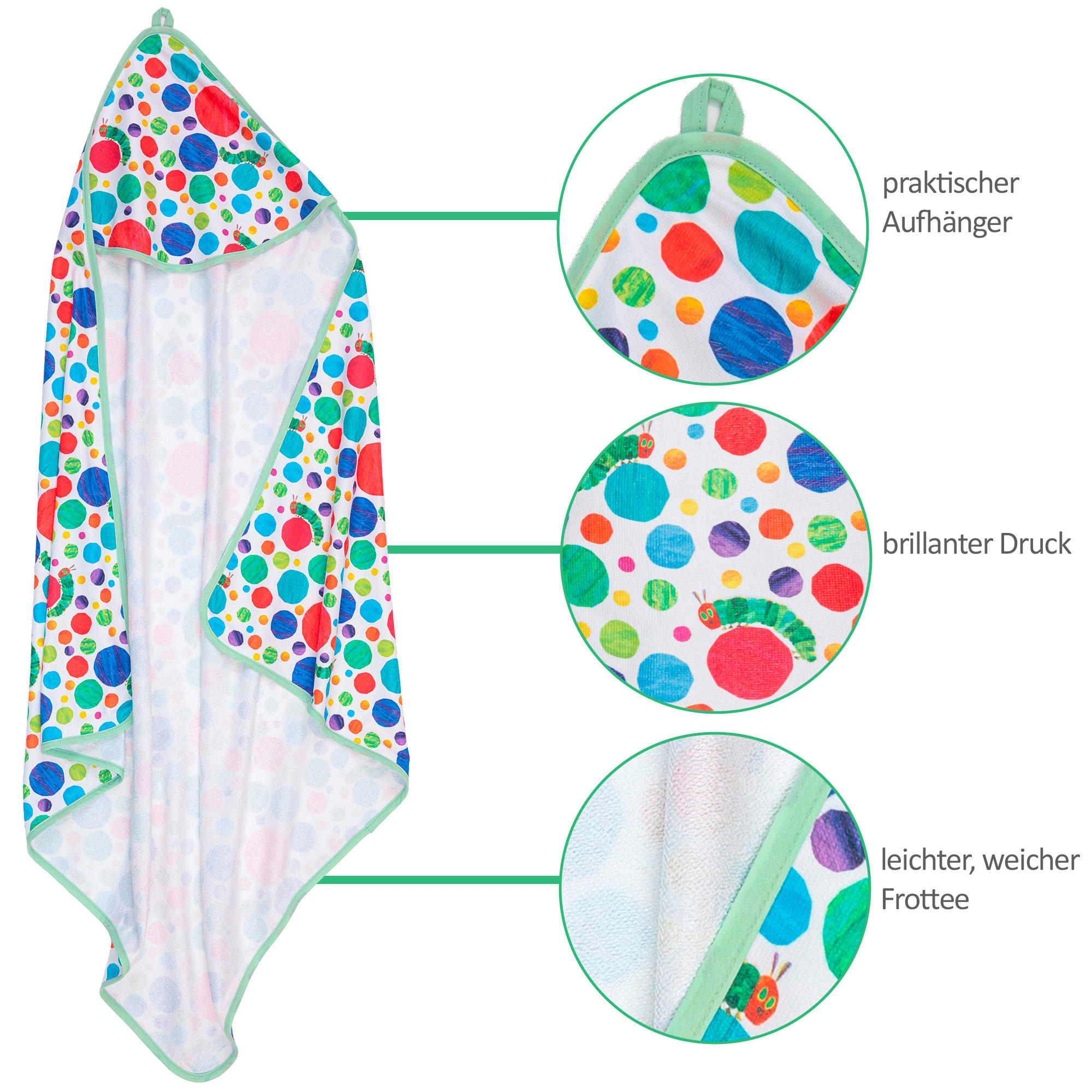 KAPUZENBADETUCH 100/100 cm - Multicolor, Basics, Textil (100/100cm)