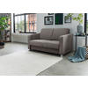 SCHLAFSOFA Chenille Graubraun  - Chromfarben/Graubraun, Basics, Kunststoff/Textil (159/88/87cm) - Livetastic