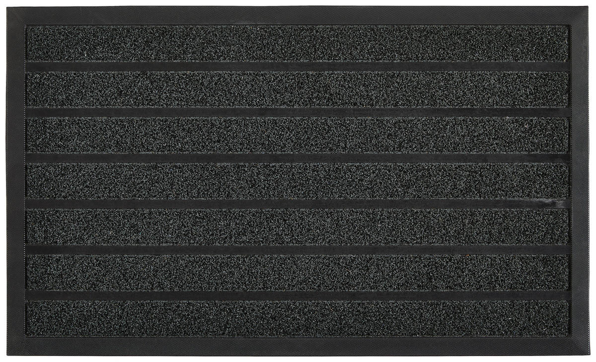 SCHMUTZFANGMATTE - Schwarz, Konventionell, Kunststoff (45/75cm) - Esposa