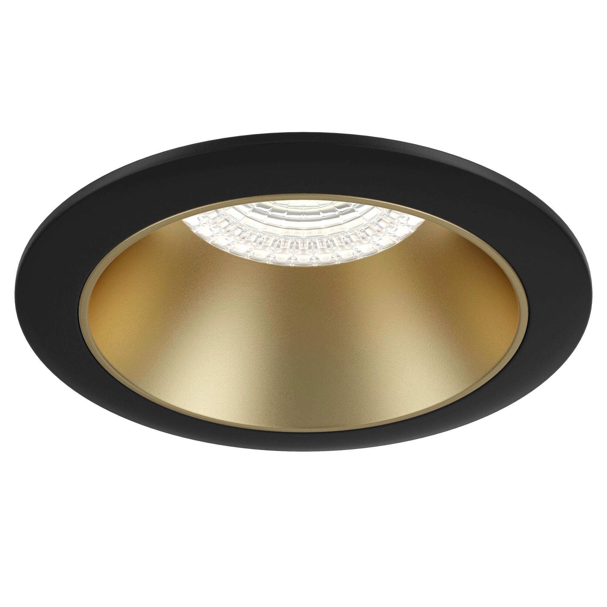 DECKENLEUCHTE Downlight 8.5/8,5/3,7 cm   - Goldfarben/Schwarz, Trend, Metall (8.5/8,5/3,7cm) - MAYTONI