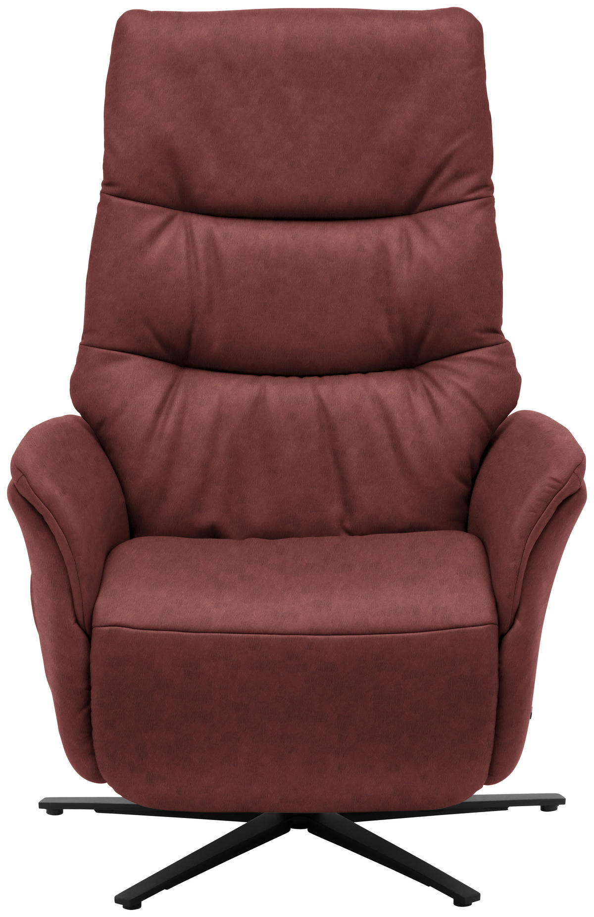 MASSAGESESSEL Echtleder Rotbraun    - Rotbraun/Anthrazit, KONVENTIONELL, Leder/Metall (74/114/97cm) - Himolla