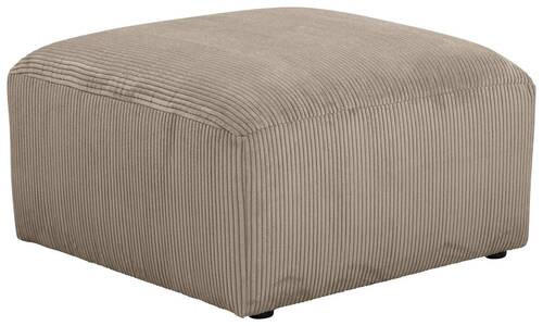 HOCKER in Textil Taupe  - Taupe/Schwarz, Design, Kunststoff/Textil (75/75/45cm) - Max Winzer