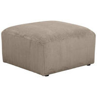 HOCKER Cord Taupe  - Taupe/Schwarz, Design, Kunststoff/Textil (75/75/45cm) - Max Winzer