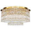 DECKENLEUCHTE     - Goldfarben, Basics, Glas/Metall (45/25/45cm) - MAYTONI