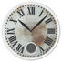 WANDUHR Rostfarben, Weiß 43 cm - Rostfarben/Weiß, Basics, Glas (43cm) - Nextime