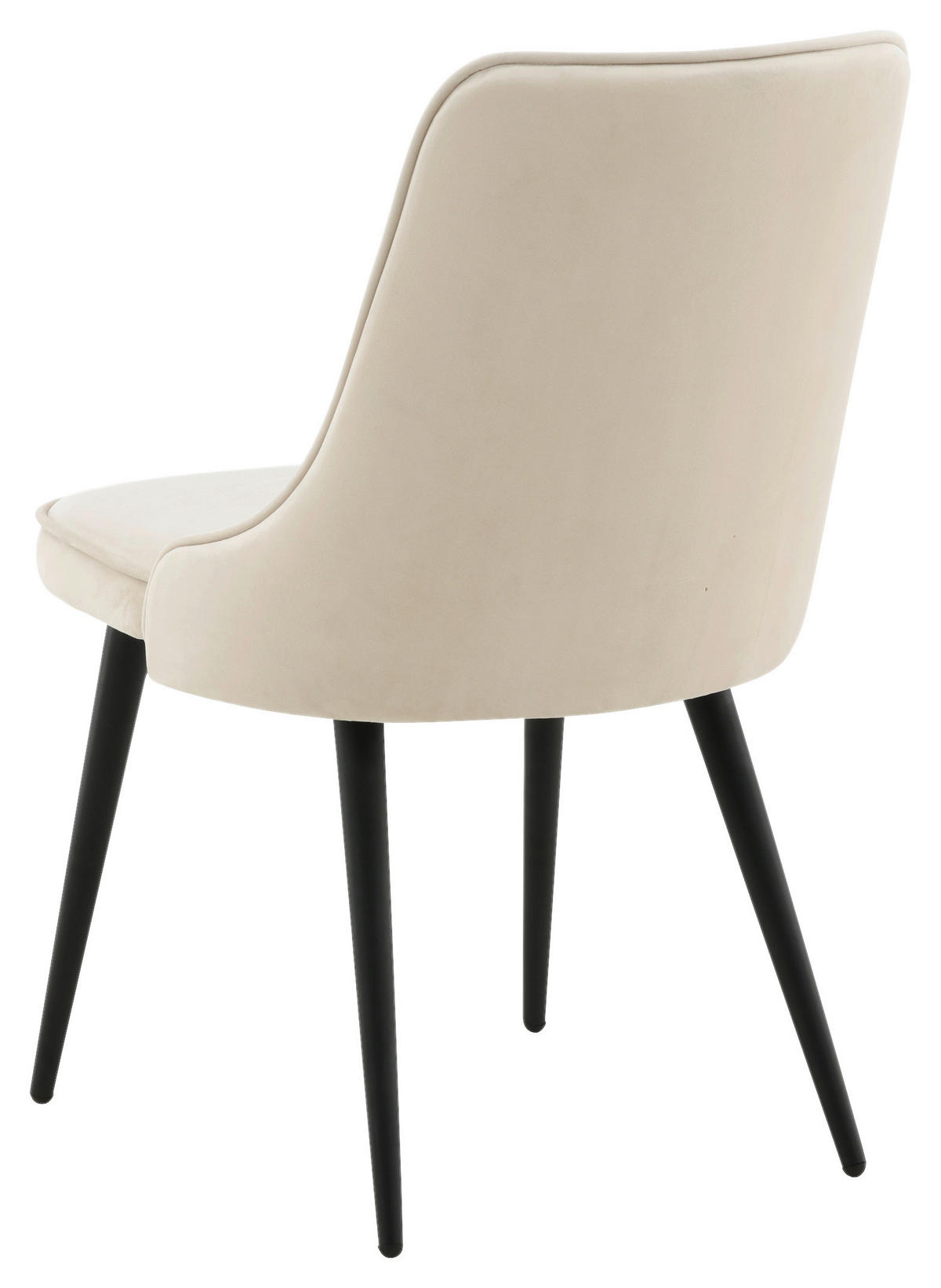 STOLSET 2 styck stål vävt tyg  - beige/svart, Design, metall/textil (50/88.5/66cm) - Livetastic