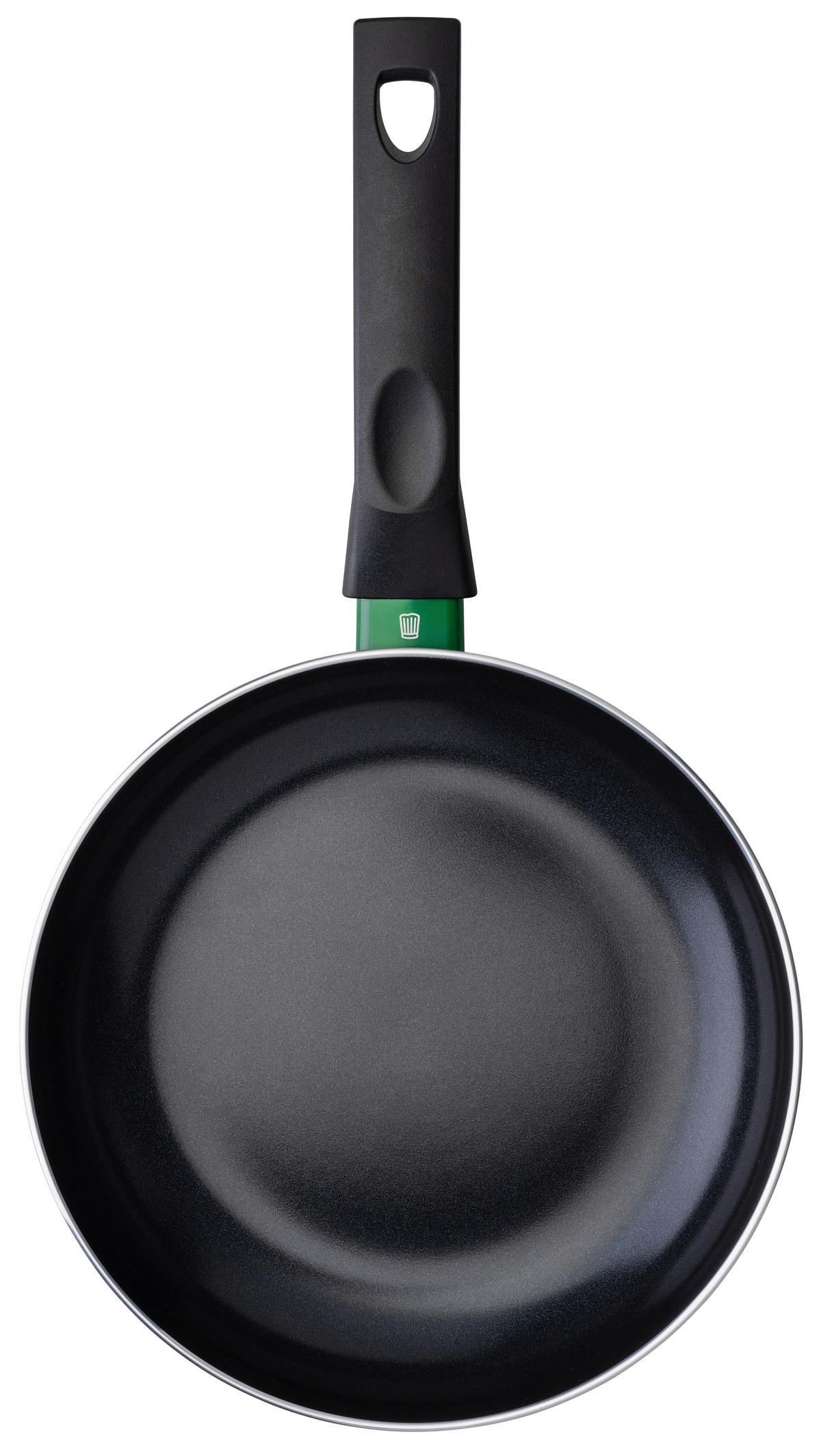 BRATPFANNE BIELEFIELD Keramikbeschichtung 24 cm  - Schwarz/Grün, Basics, Metall (24cm) - Chefkoch+Fackelmann