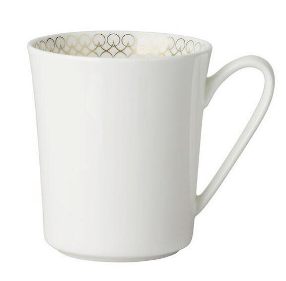 ŠALICA ZA KAVU   400 ml   Jade Glam   - bijela/zlatne boje, Basics, keramika (8,5/10cm) - Rosenthal