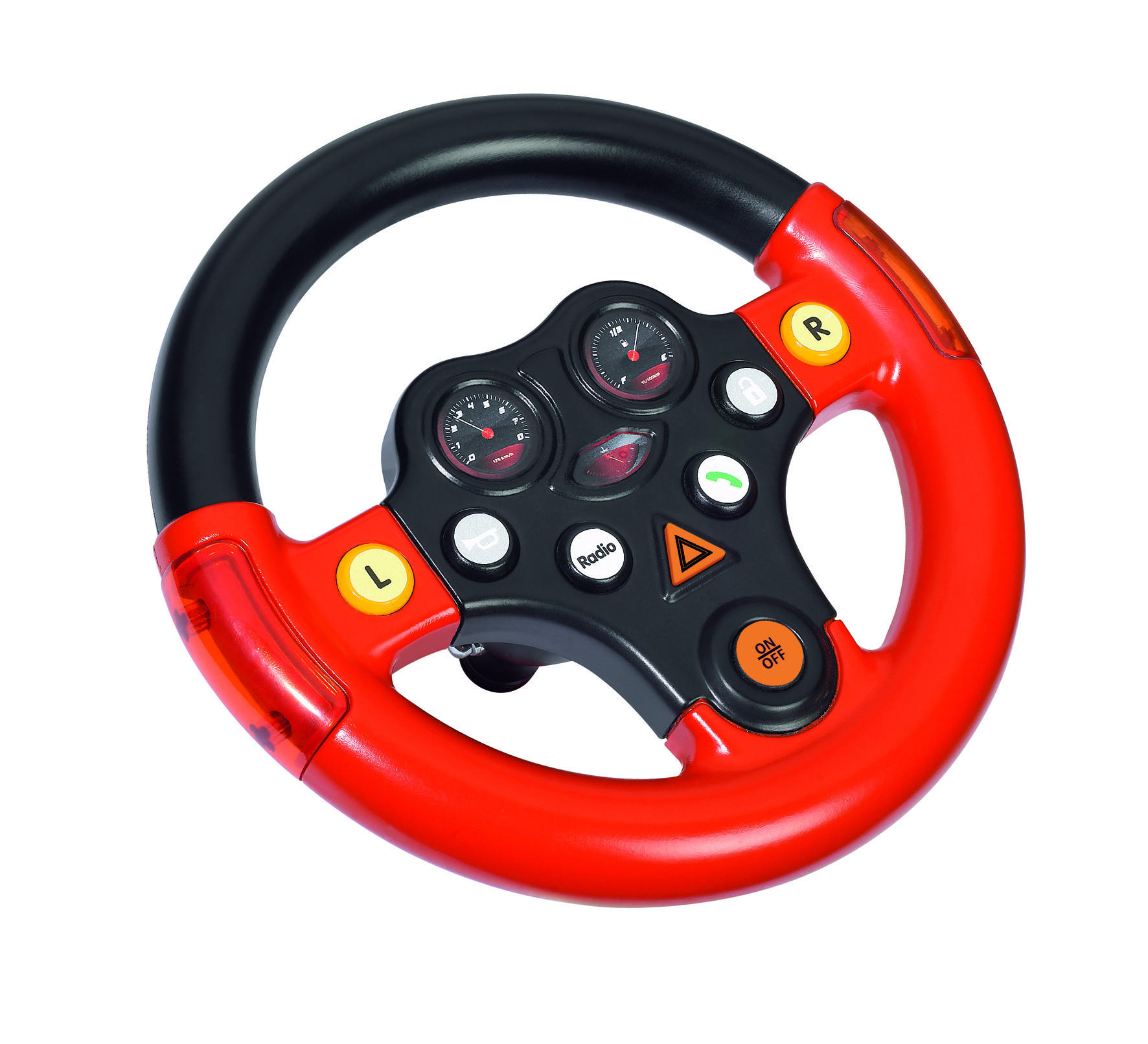 BIG Multi-Sound-Wheel BIG - Gelb/Rot, Basics, Kunststoff (19,3cm) - BIG