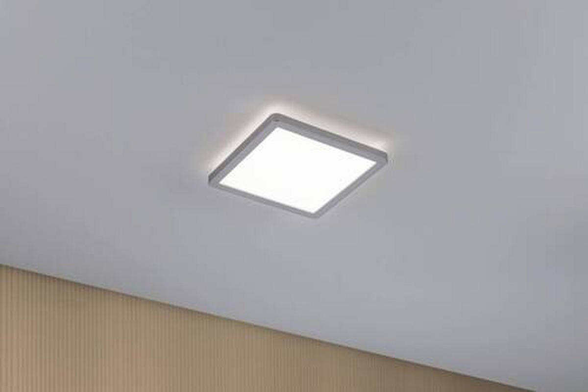 LED-PANEEL 19/19/2,8 cm   - Chromfarben, Basics, Kunststoff (19/19/2,8cm) - Paulmann