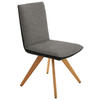 STUHL  in Flachgewebe  - Eichefarben/Anthrazit, Design, Holz/Textil (48/91/63cm) - Koinor