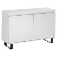 KOMMODE 111/74/40 cm  in Schwarz, Weiss  - Weiss/Schwarz, Basics, Holzwerkstoff/Metall (111/74/40cm)
