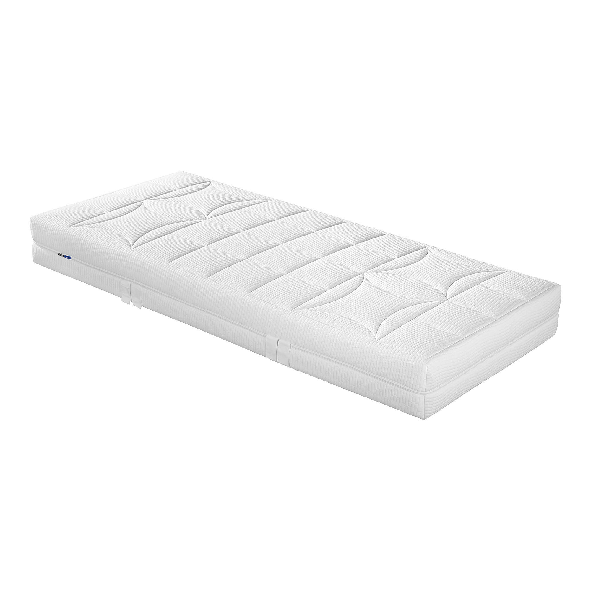 TASCHENFEDERKERNMATRATZE BIG STAR H2 90/200 cm Höhe ca. 22 cm  - Weiss, Basics, Textil (90/200cm) - MALIE
