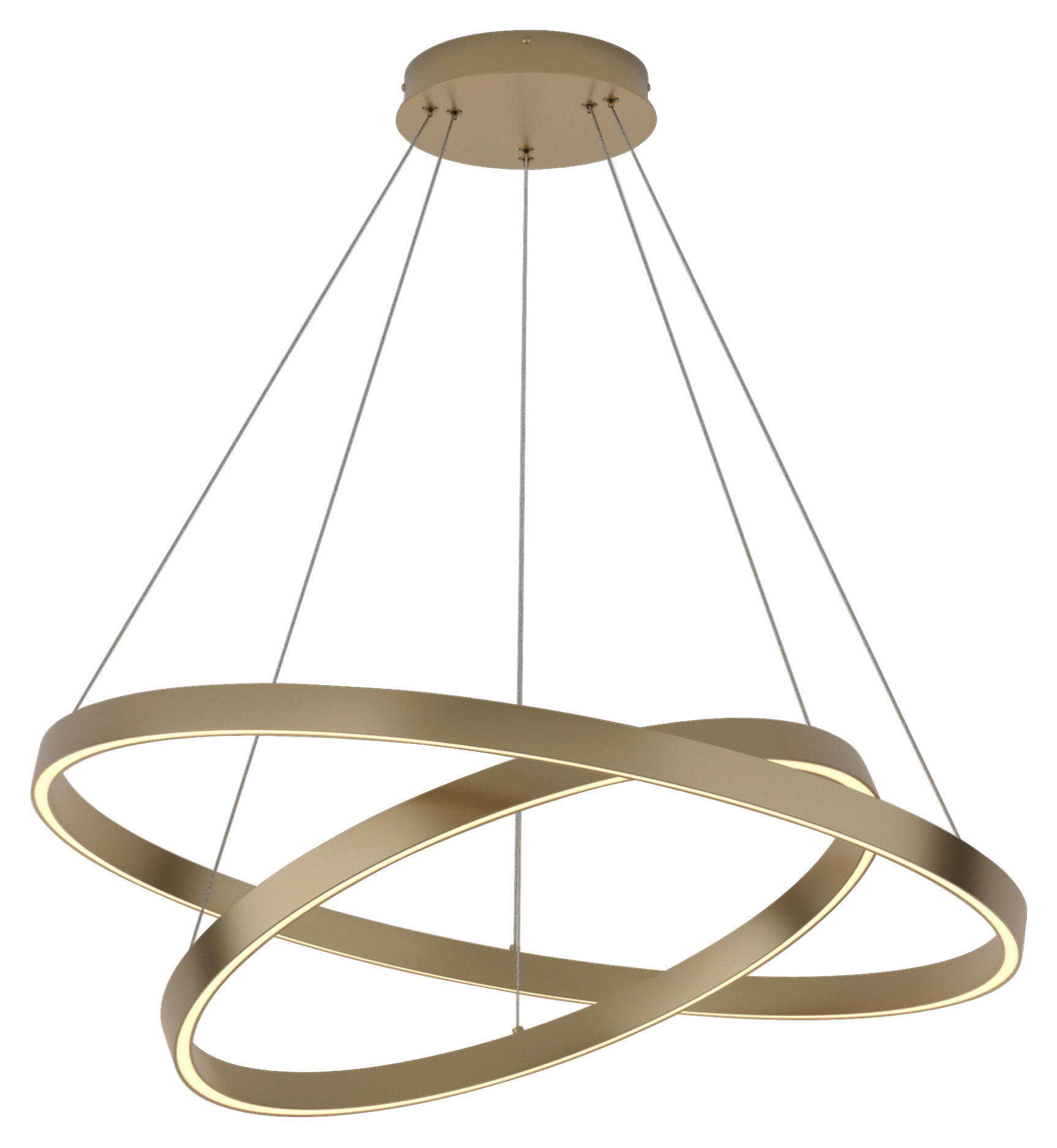 PENDELLEUCHTE 80/100/80 cm   - Messingfarben, Basics, Metall (80/100/80cm) - MAYTONI