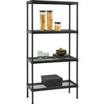 REGAL  75/150/32 cm Schwarz  - Schwarz, Basics, Kunststoff/Metall (75/150/32cm) - Carryhome