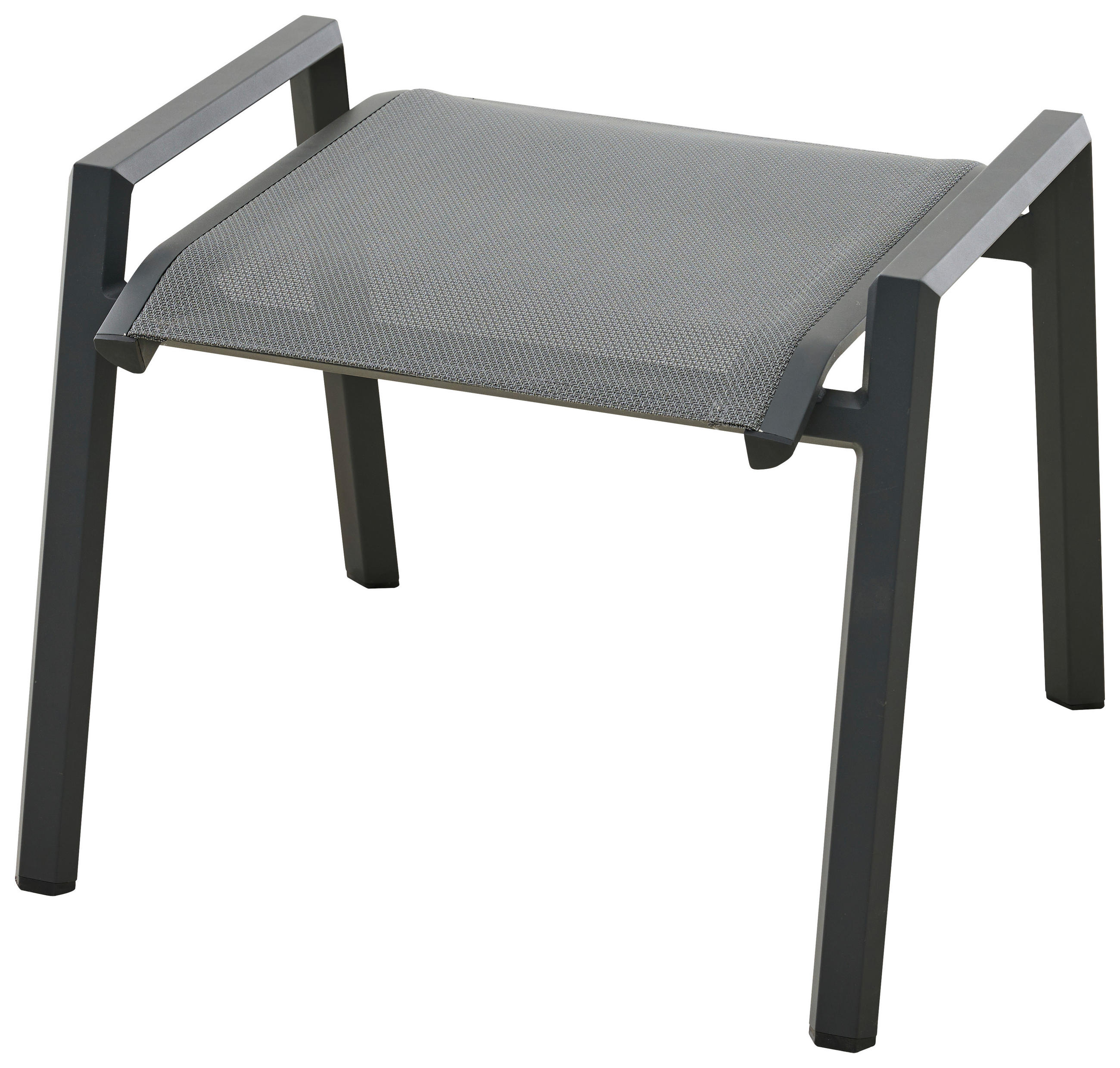 GARTENHOCKER  - Anthrazit, Basics, Kunststoff/Metall (59/47/56,5cm) - Siena Garden