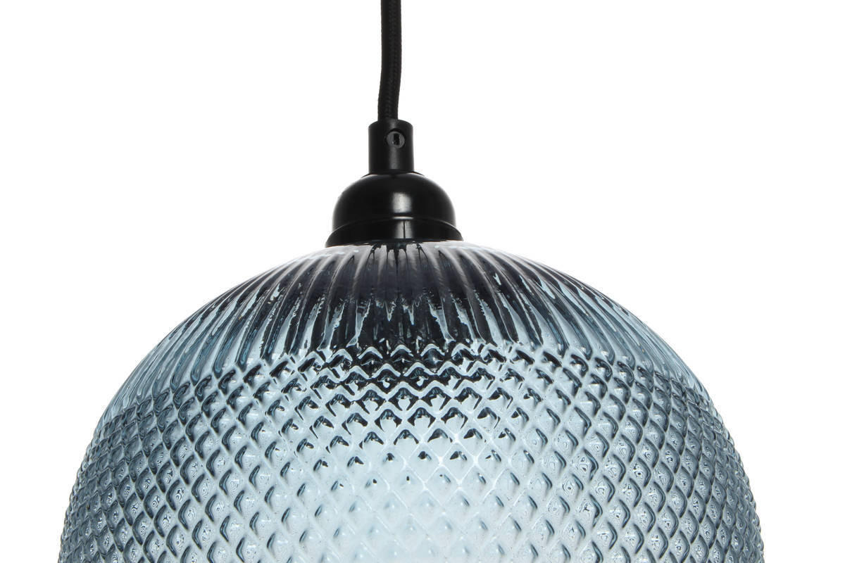 ZÁVESNÉ SVIETIDLO,  19/21/19 cm - modrá, Trend, sklo (19/21/19cm) - P & B