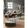 ECKSOFA in Flachgewebe Schlammfarben, Beige  - Schlammfarben/Beige, Design, Kunststoff/Textil (175/271cm) - Xora