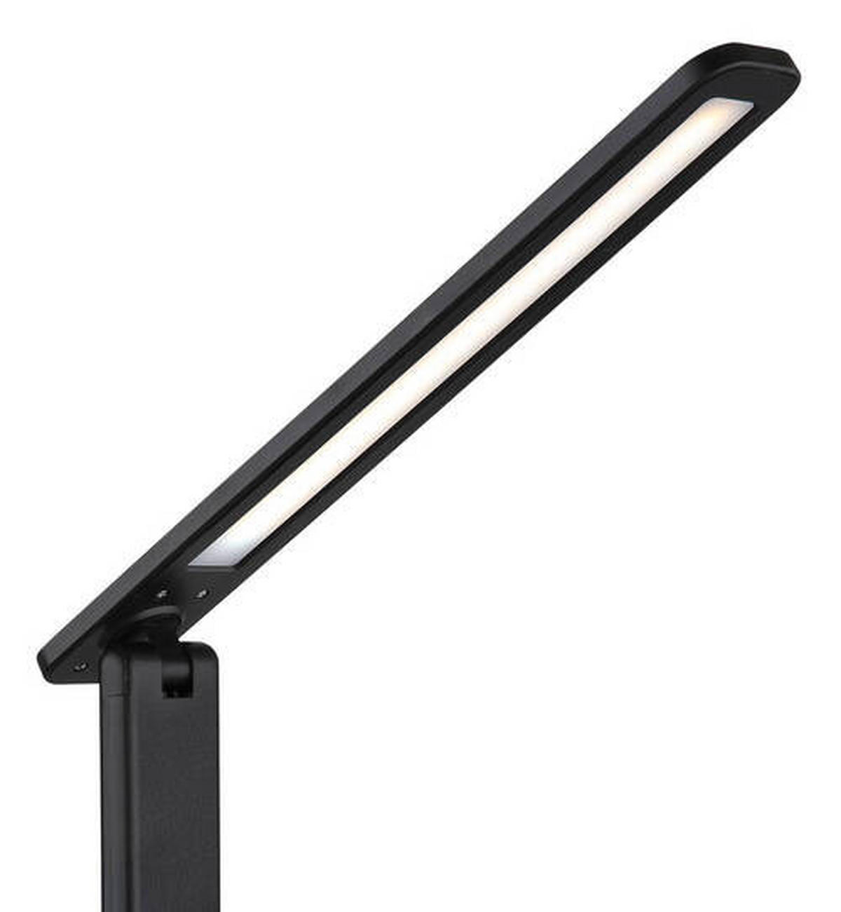 LED-SVETILKA ZA PISALNO MIZO     28/11,5/50 cm          - črna/opal, Design, umetna masa/usnje (28/11,5/50cm) - Globo