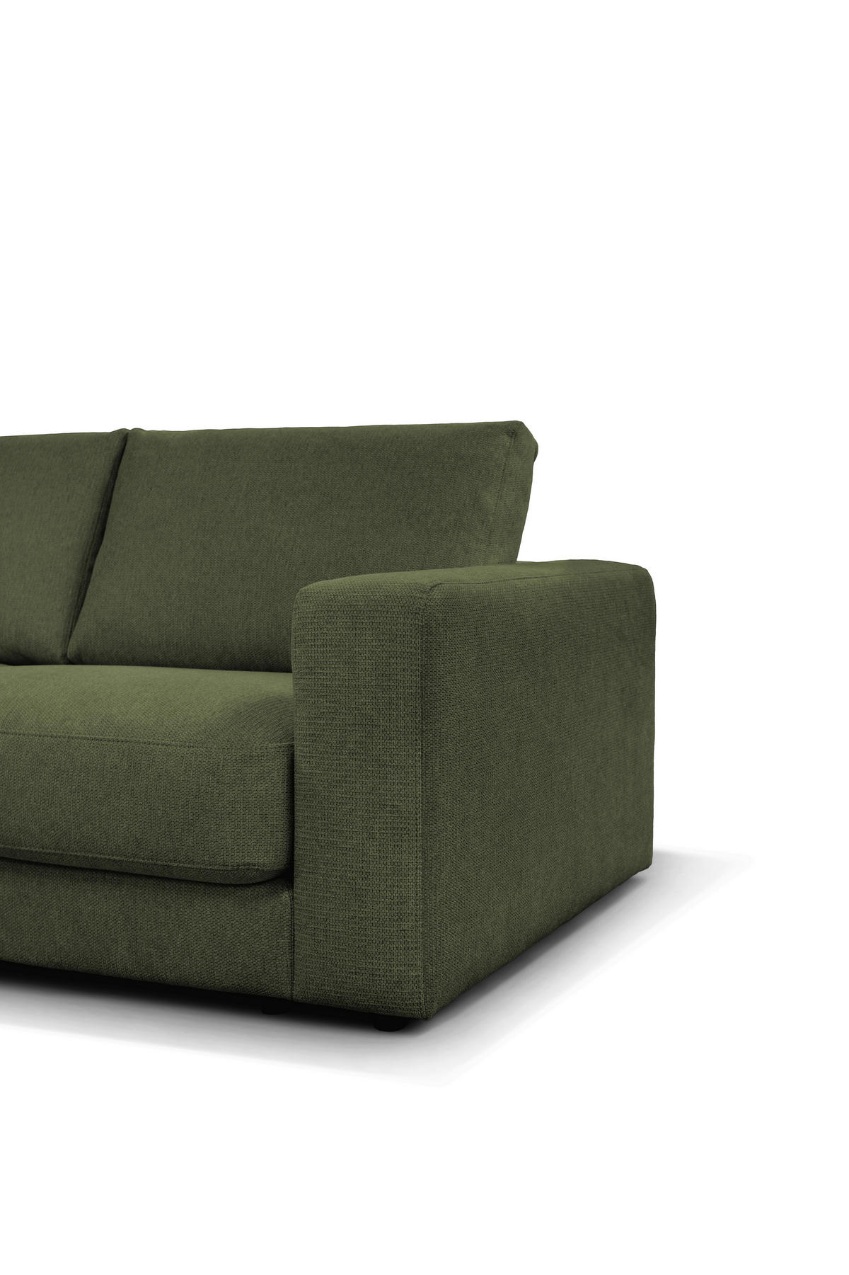 ECKSOFA VIGO Grün  - Schwarz/Grün, Design, Textil (172cm) - MID.YOU