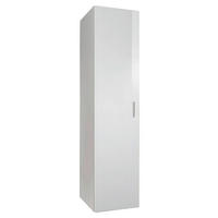MEHRZWECKSCHRANK 30/185/40 cm  in Weiß  - Chromfarben/Weiß, KONVENTIONELL, Holzwerkstoff/Kunststoff (30/185/40cm) - Xora