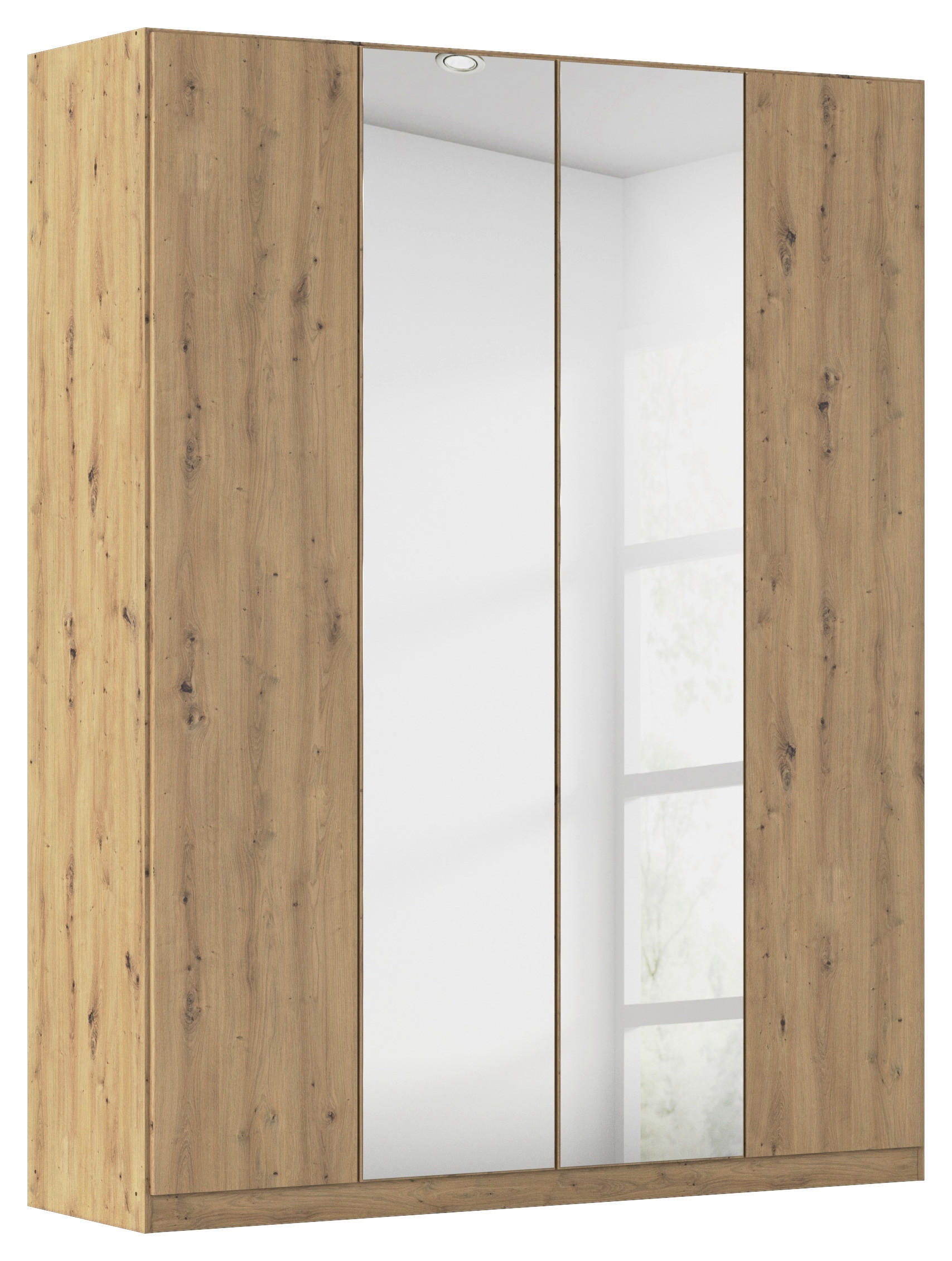 FALTTÜRENSCHRANK in Eiche Artisan  - Eiche Artisan, Holzwerkstoff (181/229/54cm) - Boxxx