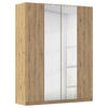 FALTTÜRENSCHRANK in Eiche Artisan  - Eiche Artisan, Holzwerkstoff (181/229/54cm) - Boxxx
