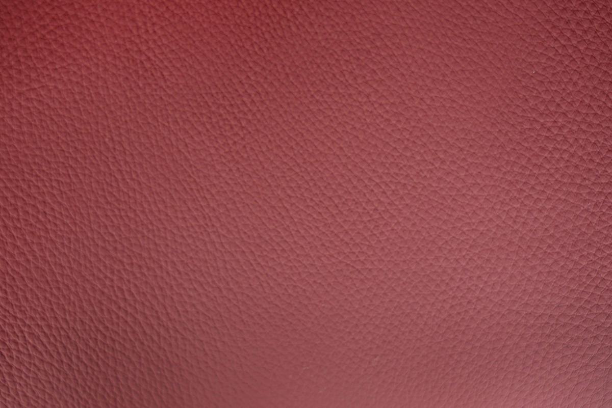 BARHOCKER Echtleder Schwarz, Weinrot Sitzfläche 360° drehbar  - Weinrot/Schwarz, Design, Leder/Metall (54/96-121/56cm) - Novel