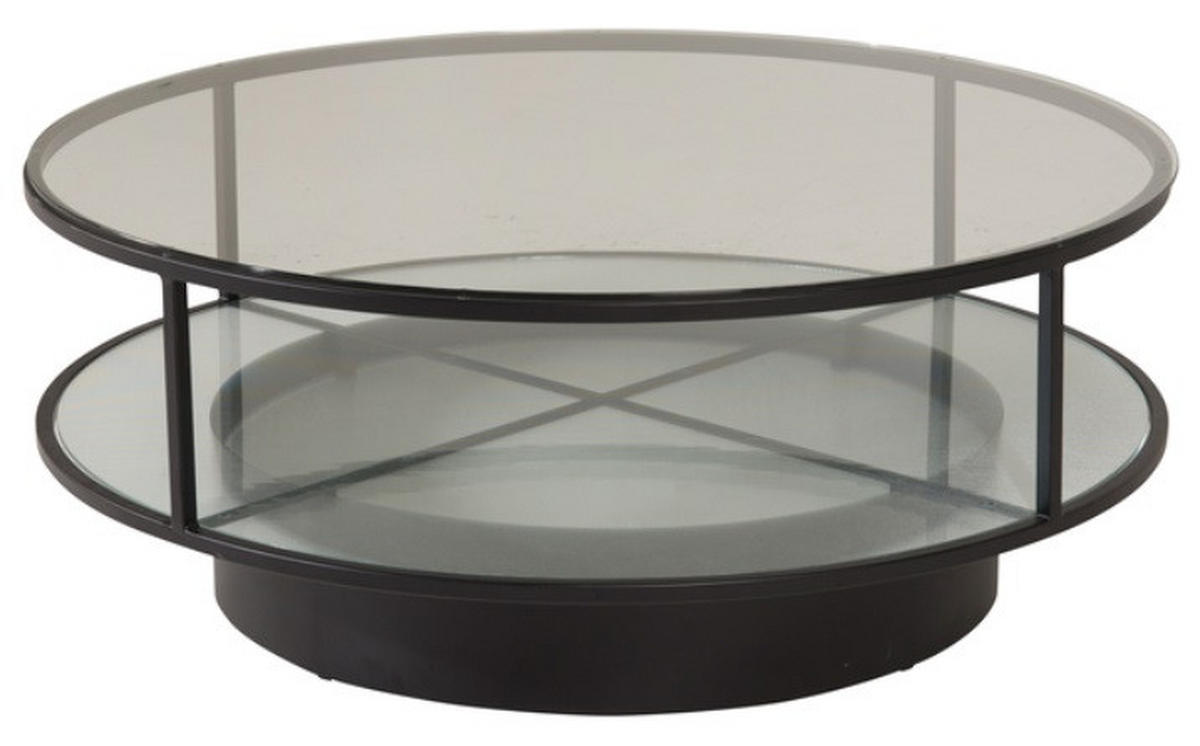 SOFFBORD i metall, glas 100/100/40 cm  - svart, Design, metall/glas (100/100/40cm) - Best Price