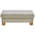ECKSOFA  in Flachgewebe Ecru  243/301 cm  - Wildeiche/Ecru, Natur, Holz/Textil (243/301cm) - Voleo