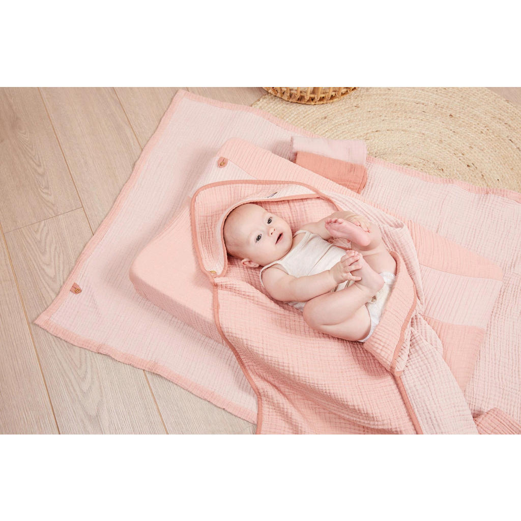 Thumbnail - Bebe Jou Wickelauflagenbezug Pure Cotton Pink, Altrosa, Textil, 77x44x10 cm, Pflegen, Wickeln, Wickelauflage