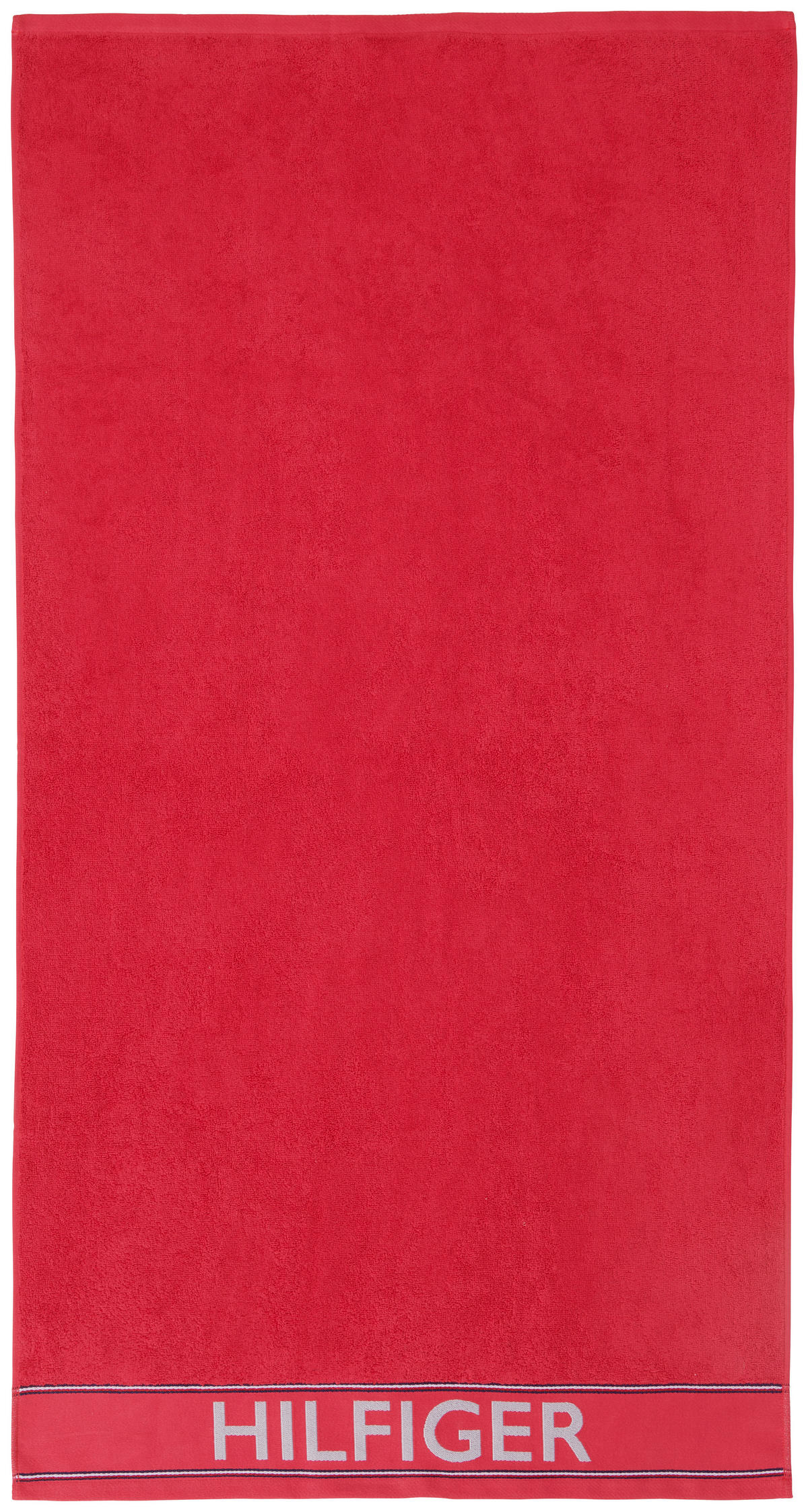 DUSCHTUCH Degree 70/130 cm  - Rot, Basics, Textil (70/130cm) - Tommy Hilfiger